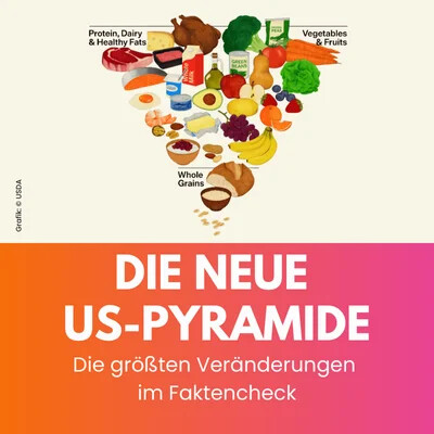 US-Ernährungspyramide 2026 - US-Ernährungspyramide 2026 im Faktencheck