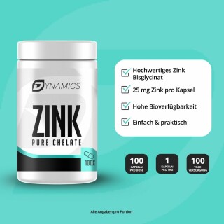 Dynamics Nutrition - Zink - 100 Kapseln