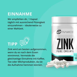 Dynamics Nutrition - Zink - 100 Kapseln