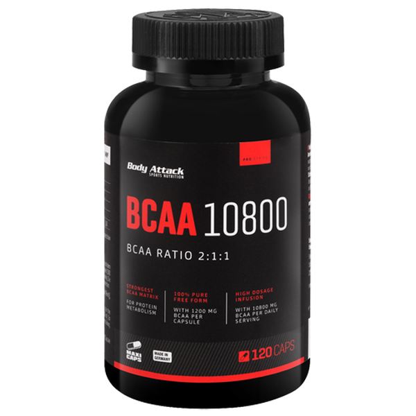 Body Attack - BCAA 10800 - 120 Kapseln
