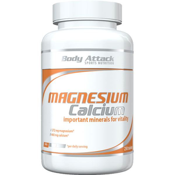 Body Attack - Magnesium/Calcium 250 Tabletten