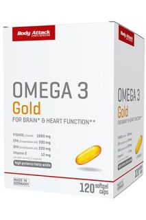 Body Attack - Omega 3 Gold - 120 Softgel Caps