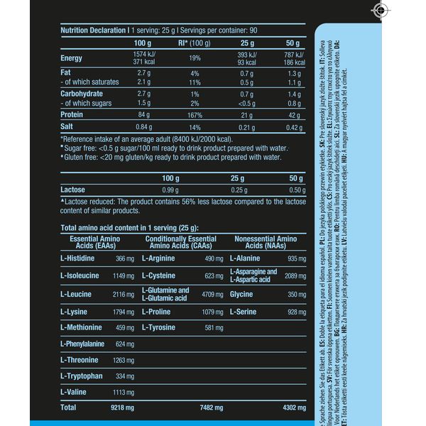 Bio Tech USA - ISO Whey Zero - 2270g Haselnuss
