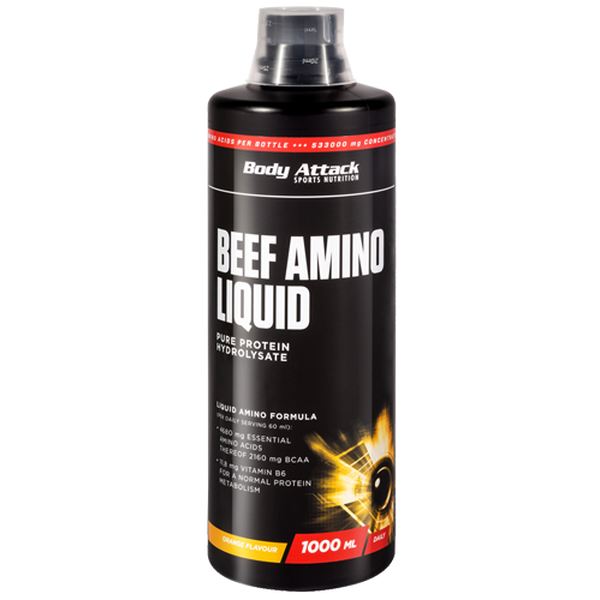Body Attack - BEEF Amino - 1000 ml Orange