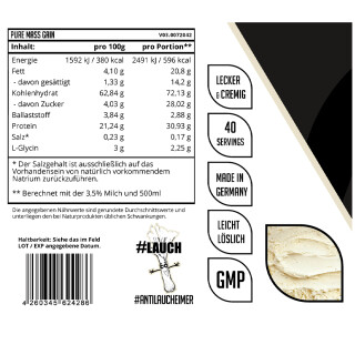 Dynamics - Pure Mass Gain - 3000g Vanilla Dream