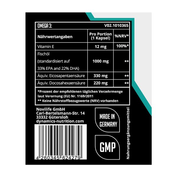 Dynamics - Omega 3 - 90 Kapseln