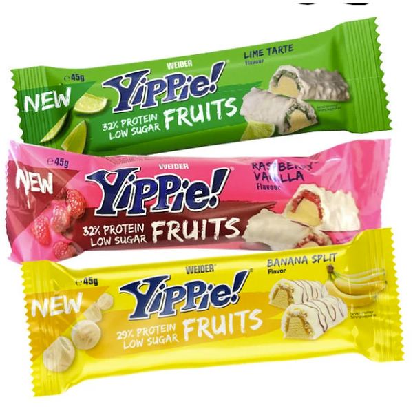 Weider - Yippie Fruits Protein Bar - 45g