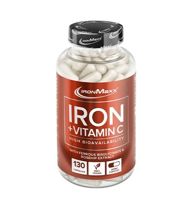 IronMaxx - Eisen+Vitamin C - 130 Kapseln