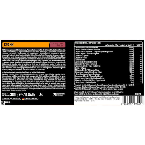 ESN - CRANK - 380g Cherry Cola