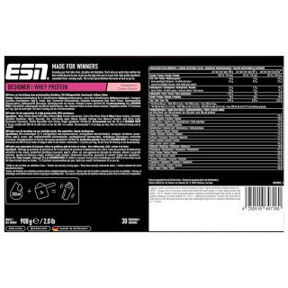 ESN - DESIGNER WHEY - 908G DOSE Strawberry Cream