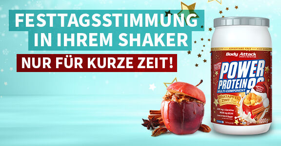 Body Attack Power Protein 90 - 1kg Bratapfel Zimt