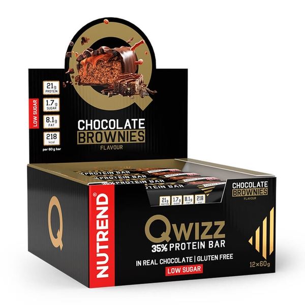 Nutrend - QWIZZ Protein Bar - 60g Schokoladen Brownies