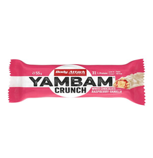 Body Attack - YamBam Crunch - 55g White Chocolate...