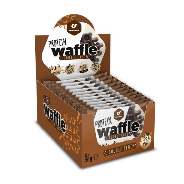 GO Fitness - Protein Waffle - 50g Double Choc