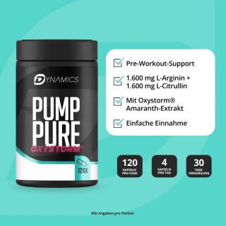Dynamics - Pump Pure OXYSTORM  - 120 Kapseln