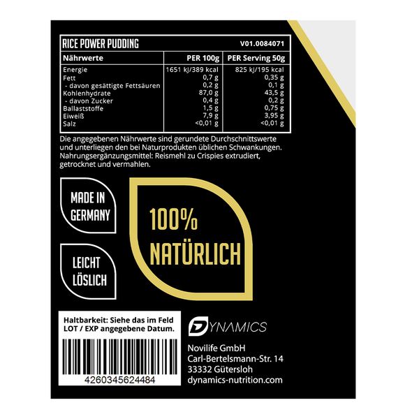 Dynamics - Rice Power Pudding - 1kg