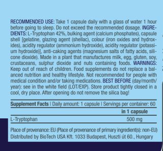 Bio Tech USA - L-Tryptophan - 60 Kapseln