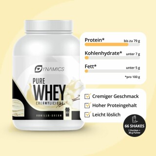 Dynamics - Pure Whey - 2000g Vanilla Dream