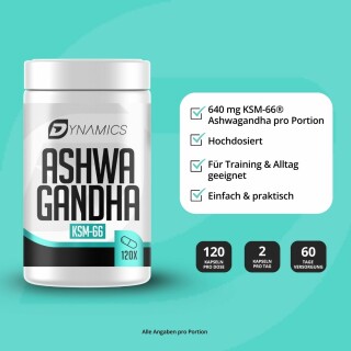 Dynamics - Ashwaganda - 120 Kapseln