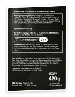 SRS - Blaster (Koffeinfreier Booster) - 420g