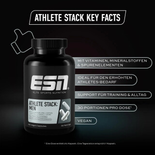 ESN - Athlete Stack:Men - 210 Kapseln