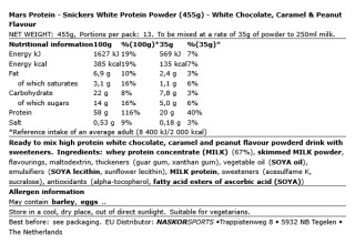 Snickers White Chocolate - HI Protein - 455g