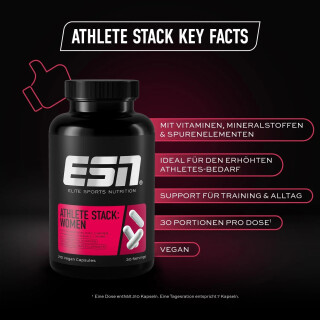 ESN - Athlete Stack Women - 210 Kapseln