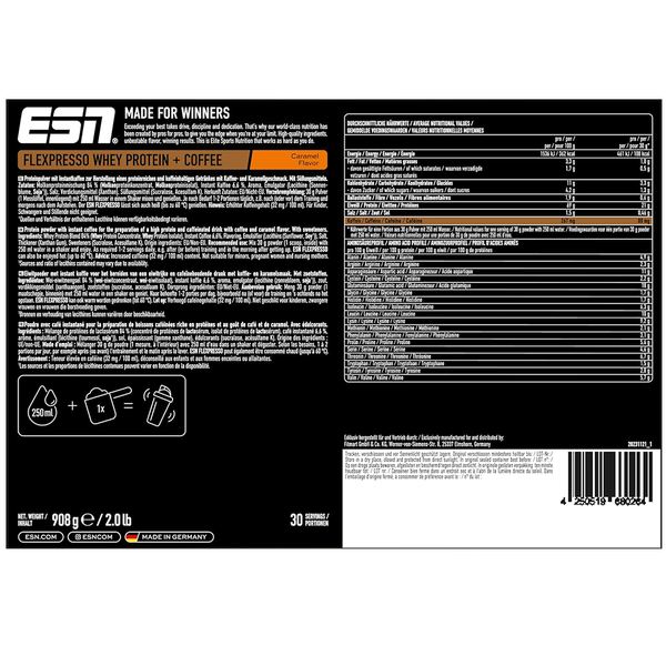 ESN - Flexpresso Protein Coffee - 908g Caramel