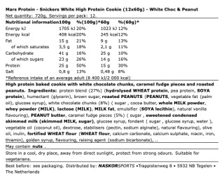 Snickers High Protein Cookie 60g