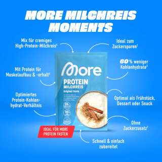 More Nutrition - Milchreis Original Taste - 65g
