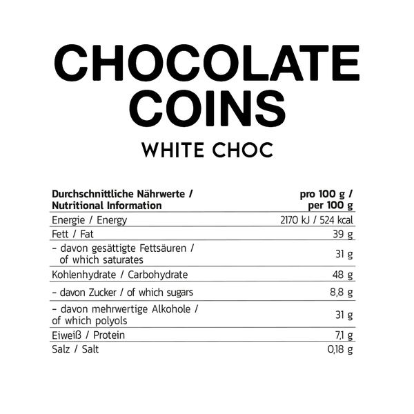 Inlead - Chocolate Coins - 150 g White Choc