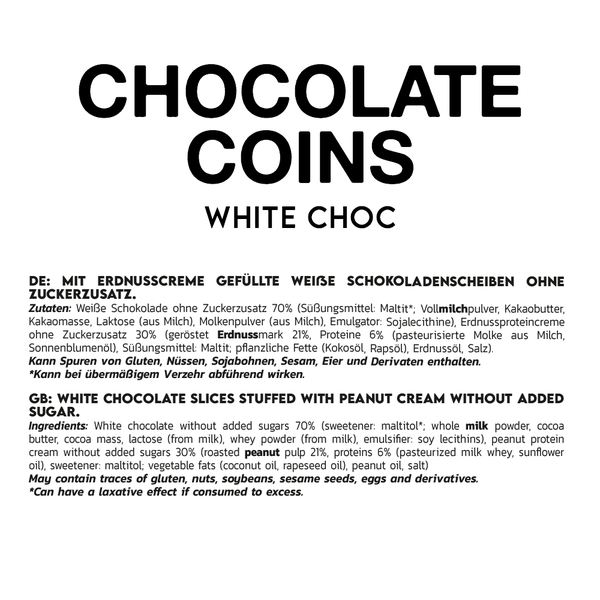 Inlead - Chocolate Coins - 150 g White Choc