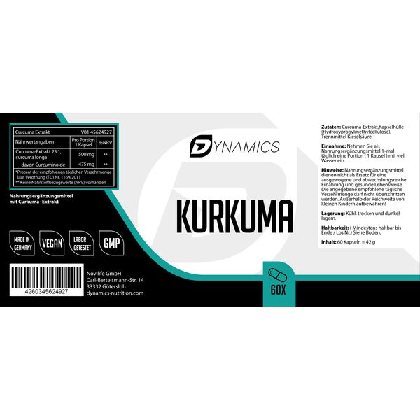 Dynamics - Kurkuma - 60 Kapsen