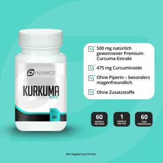 Dynamics Nutrition - Kurkuma - 60 Kapseln