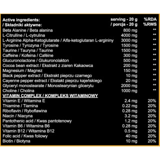 REAL PHARM® - BEHEMOTH Pre Workout - 500g