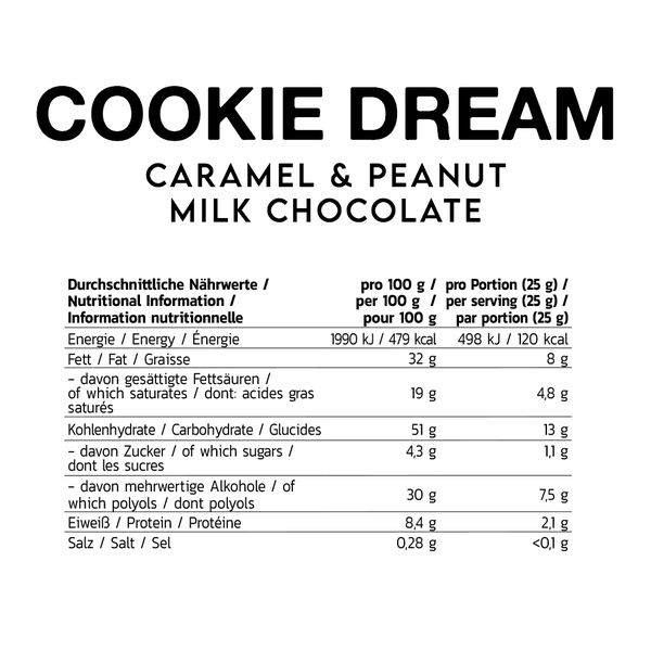 Inlead Cookie Dream Caramel & Peanut 125g