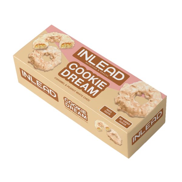 Inlead Cookie Dream Caramel & Peanut 125g White Choc