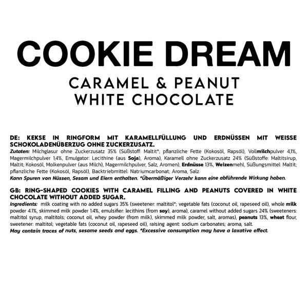 Inlead Cookie Dream Caramel & Peanut 125g White Choc