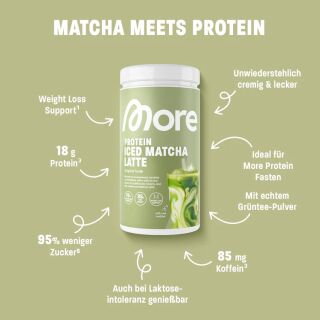 More Nutrition - Protein Iced Matcha Latte - 500g