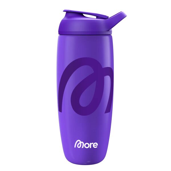 More Nutrition - More Premium Steel Shaker Purple