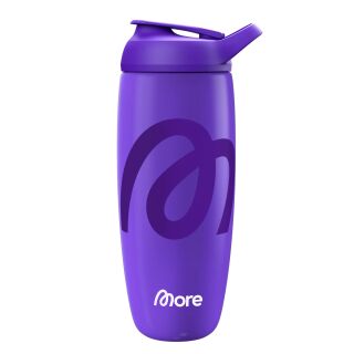 More Nutrition - More Premium Steel Shaker Purple