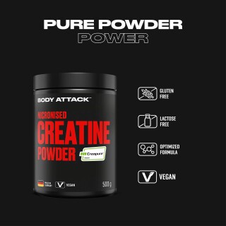 Body Attack - Micronised Creatine Powder (Creapure)