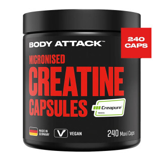 Body Attack - 100% Pure Creatine - 240 Kapseln