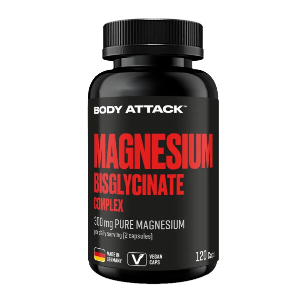 Body Attack - Magnesium Bisglycinate Complex - 120 Kapseln