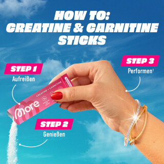 More Nutrition - Creatine + Carnitine Sticks - 30 Sticks