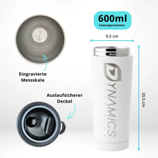 Dynamics Nutrition -. Edelstahlshaker - 600ml