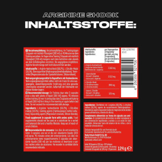 Body Attack- Arginine Shock - 80 Kapseln