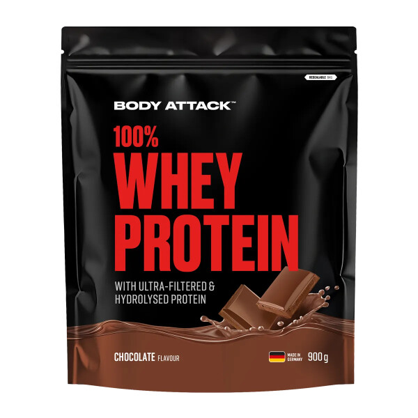 Body Attack - 100% Whey Protein - 900g Schokolade