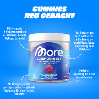More - Sleep Gummies / Gummibärchen - Forest Berries - 160g