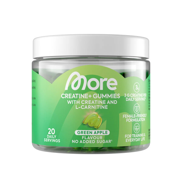 More - Creatin Gummies / Gummibärchen - Green Apple  - 160g